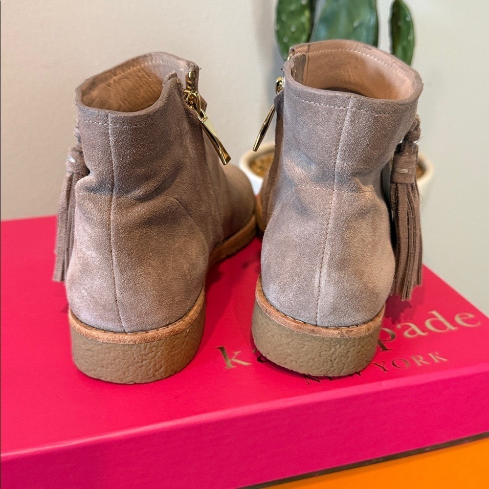 Kate Spade Tassel Bella My Stone Sport Suede Bootie Boho Western Size‎ 6.5 - Picture 3 of 12